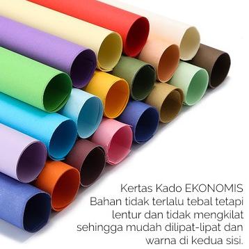 

Best Product Y8HSH 1 Pack isi 5 Kertas Kado Polos Wrapping Paper Natal Lebaran Putih Hitam Merah Hij