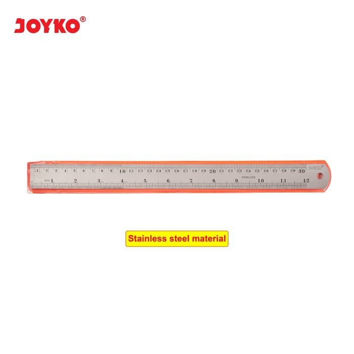 

Nokida Penggaris Besi 30 cm Stainless Steel Joyko RL-ST30 / Ruler 30cm Buku Alat Ukur Panjang Joyko