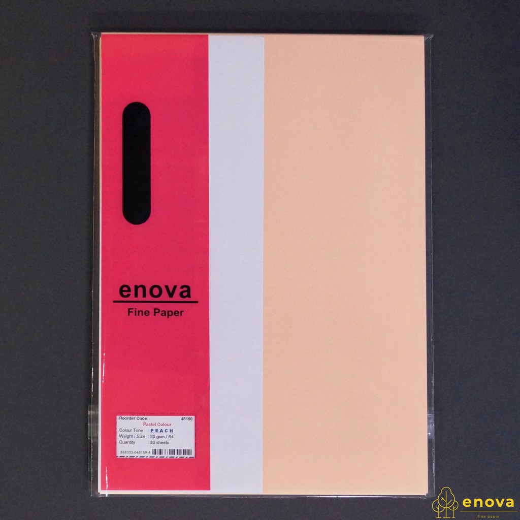 

Fancy Art Paper ENOVA | Pastel Peach | A4 80GSM