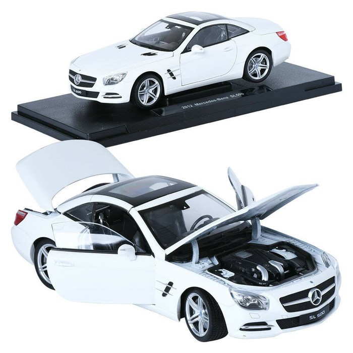 Welly Nex Mercedes-Benz SL500 2012 - Putih, Skala 1:18