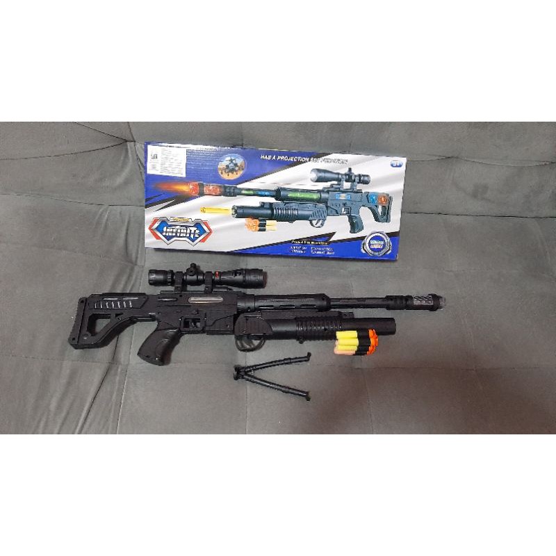 MAINAN SENAPAN LASER PELURU BUSA LUNAK SNIPER PUBG KADO HADIAH