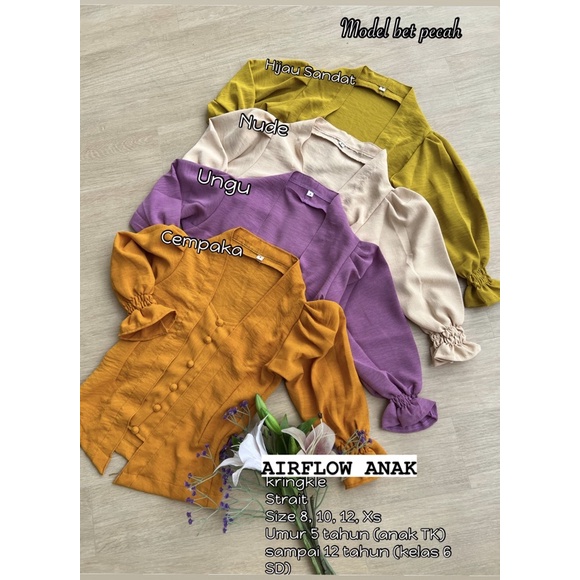 KEBAYA AIRFLOW DAN URAGIRI ANAK-ANAK