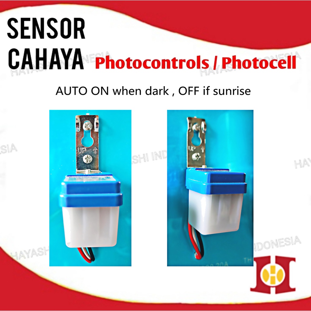Photocell Fotosel Sensor Cahaya Lampu LED Saklar Otomatis Siang Malam