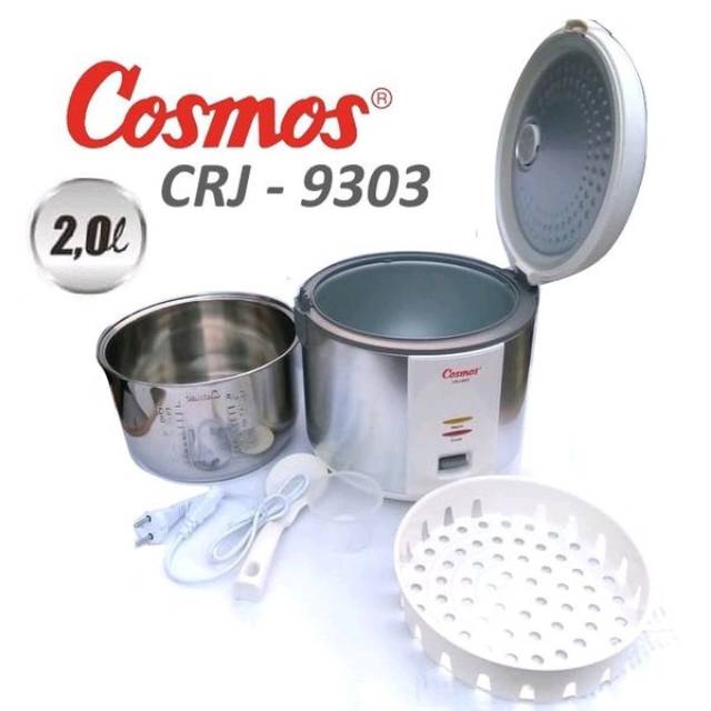 Cosmos Magic Com CRJ9303 – Magic Com 2 Liter Stainless Steel