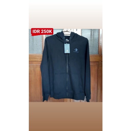 Jaket pria Zip Hoodie Converse chevron Men (New Original store)