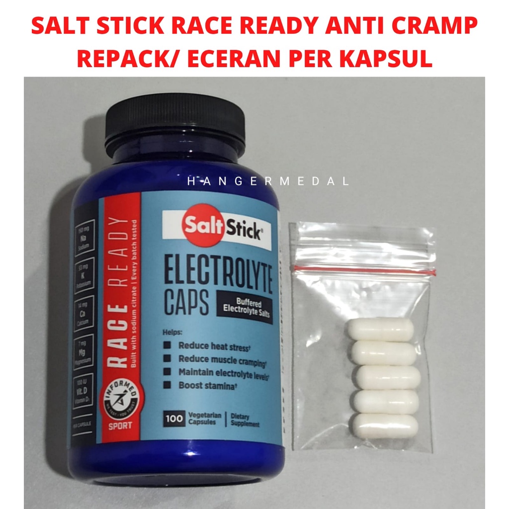 SaltStick Race Ready anti cramp lomba lari sepeda renang kram salt