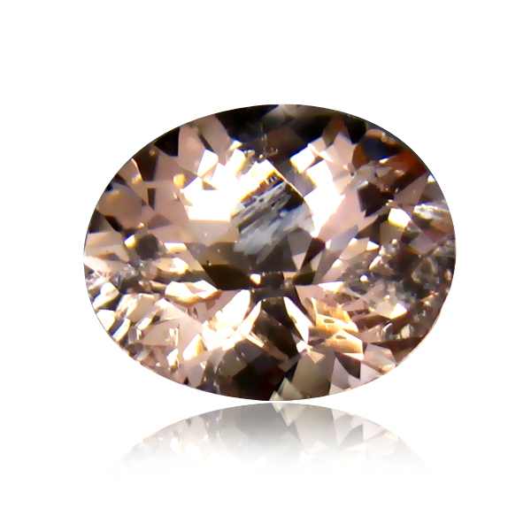 HKD Certified VS Oval 1.85ct 9x7x5mm Natural unheated Orangy Pink Morganite Brazil MG105