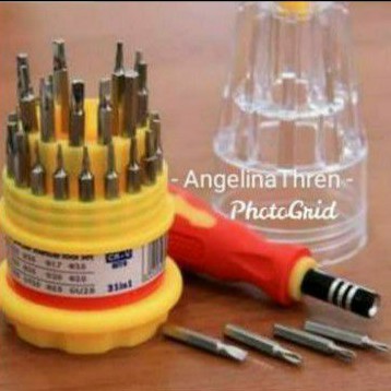 obeng set 31pcs include box - screwdriver 31set - obeng serbaguna