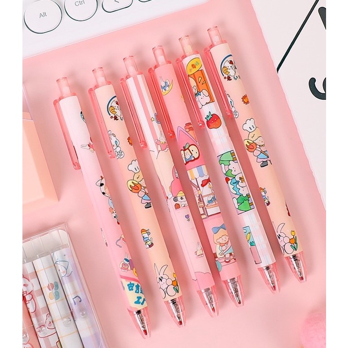 KENSHO Pen Korea Aesthetic 0.5 mm Import Lucu Pulpen Cetek Pastel Bolpen Fancy