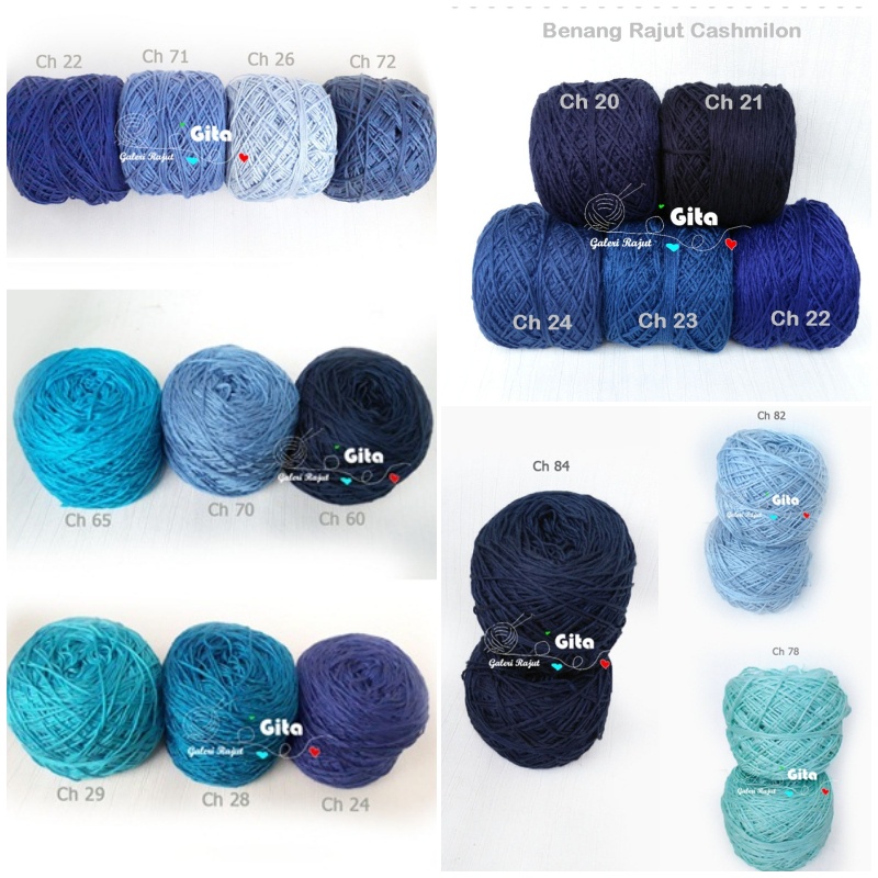 Benang Rajut Cashmilon Lembut/Kasmilon
