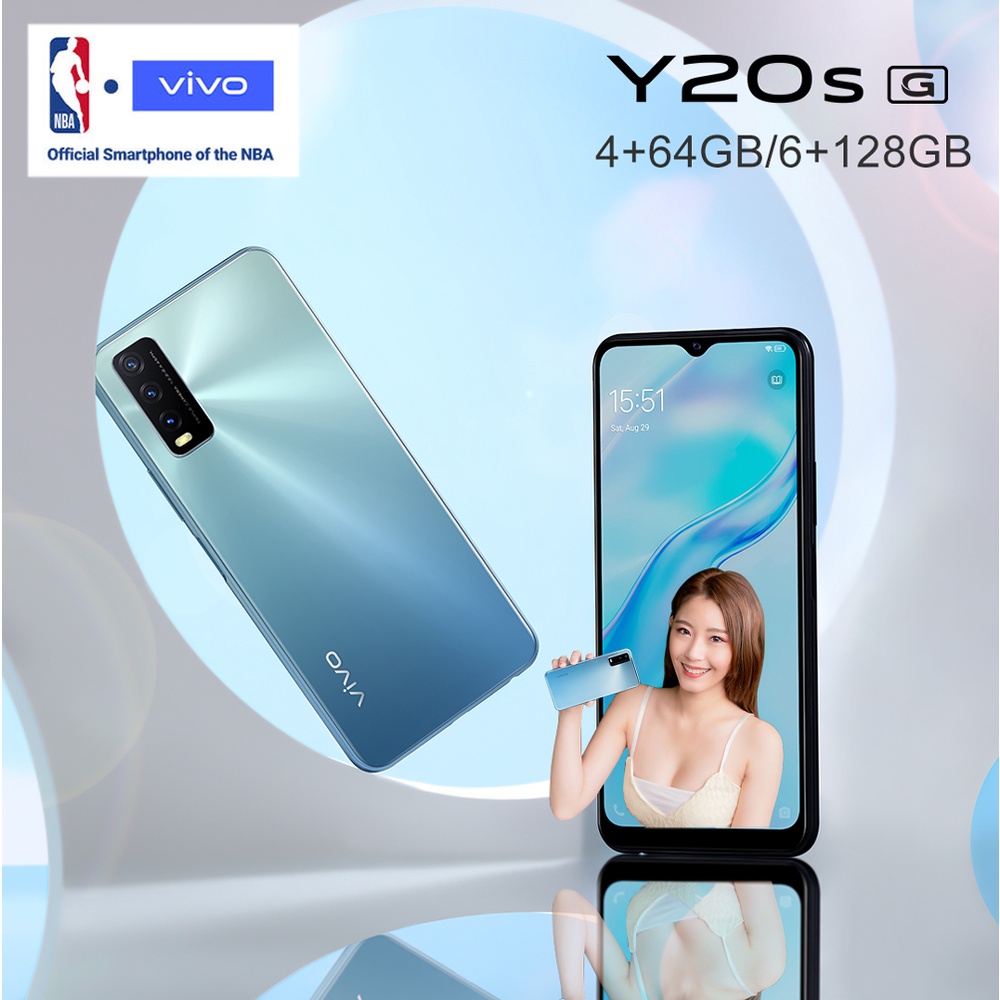 handphone vivo Y20s G ram6 128GB 6.5-inch hp smartphone 100% baru original