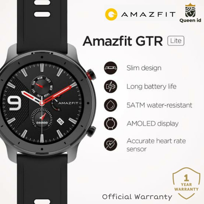HANDPHONE & TABLET WEARABLE DEVICES AMAZFIT GTR LITE 47MM SPORT SMARTWATCH - AMOLED SMART WATCH GTR 