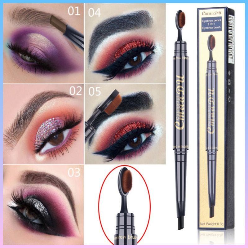 Medan Termurah Eyebrow &amp; Brush 2in1 cmaadu