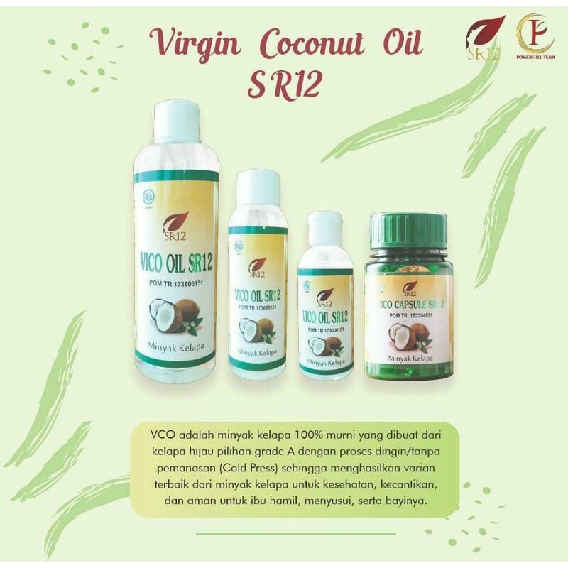 

VCO SR12 Virgin Coconut Oil Minyak Kelapa Murni