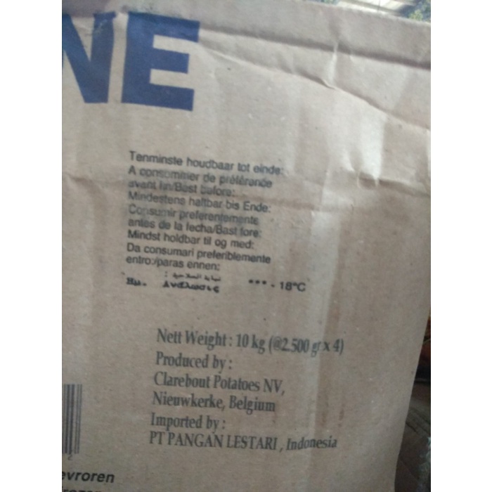 

Instant-Camilan- Kentang Original 2.5Kg Uk.10Mm Made In Belgium -Camilan-Instant.