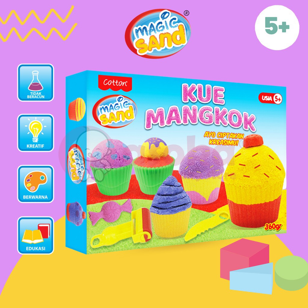 Magic Sand Kue Mangkok - Mainan Pasir Kinetik 49066 ASOKA