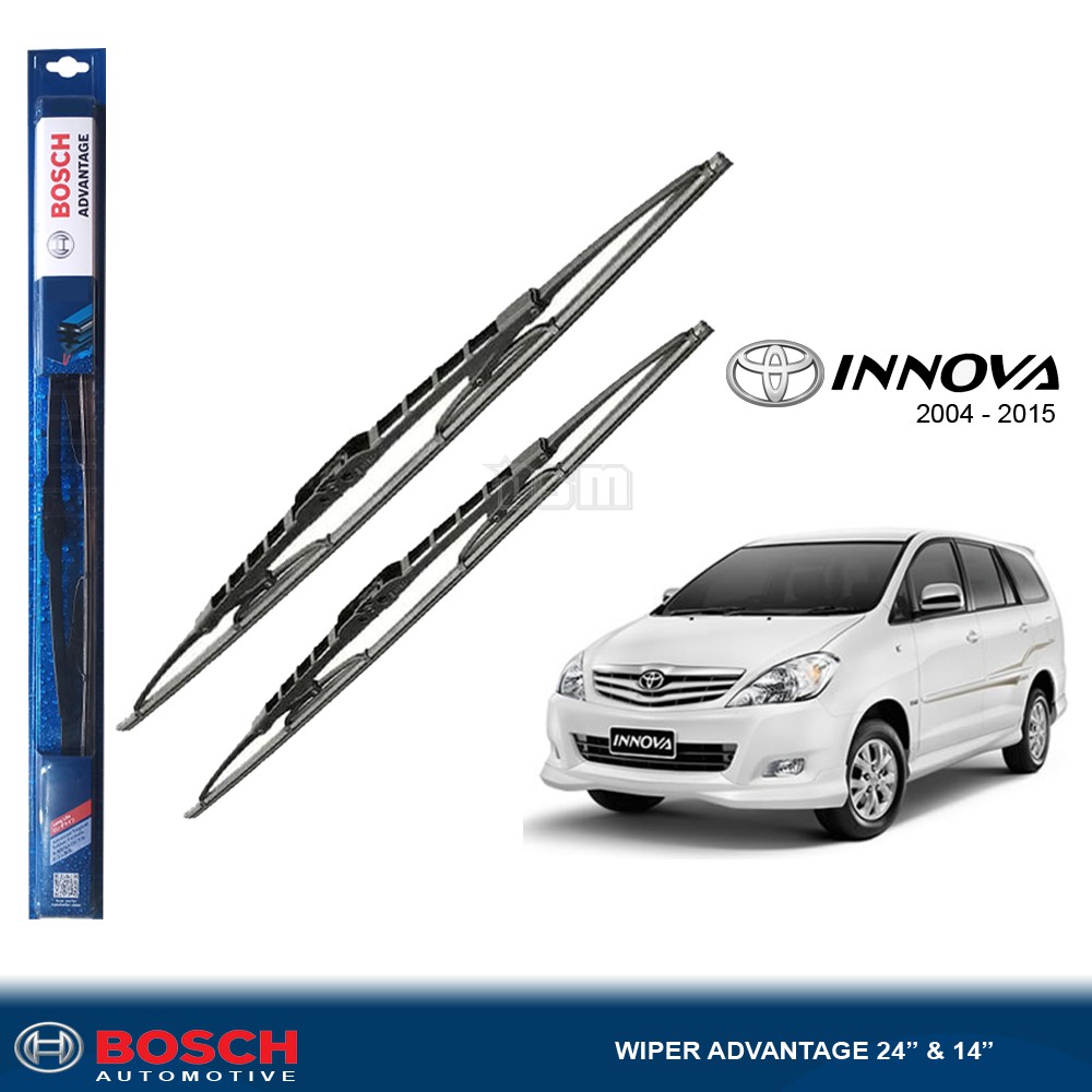 Bosch Advantage / Karet Wiper Mobil Toyota Innova 24&quot; dan 14&quot; (Sepasang) / Wiper Mobil / DSM