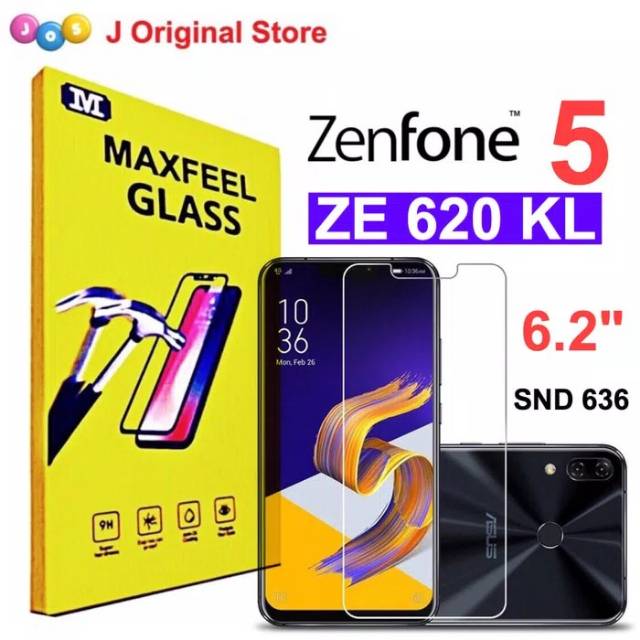 MAXFEEL TEMPERED GLASS ZENFONE 5 2018 ZE620KL ZE 620KL CLEAR GLASS