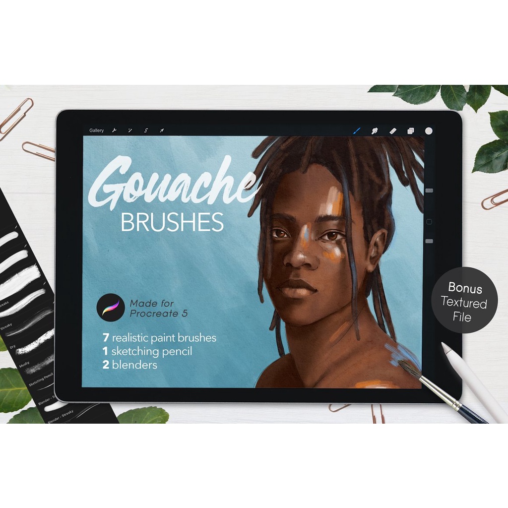 Procreate Brush - Ultimate Gouache Brushes