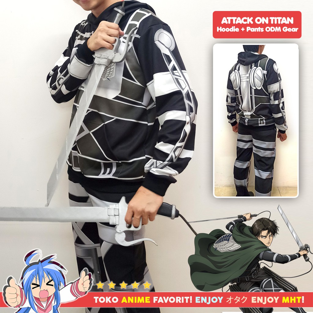 Jaket Hoodie AOT Anime Attack on Titan ODM Gear Shingeki no Kyojin Season 4 - myhobbytown