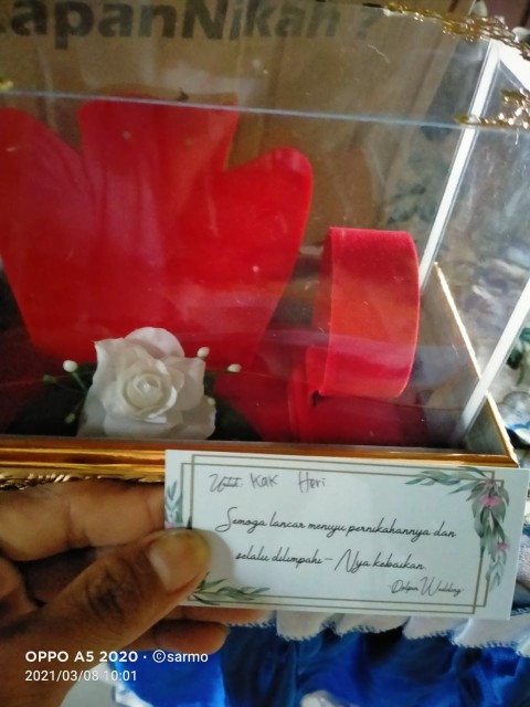 Nampan Frame Perhiasan Gelang Kalung Kotak Hantaran Seserahan