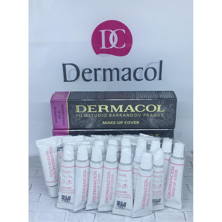 TERJAMIN AMAN Dermacol Makeup Cover Foundation sample size 4gram Ori