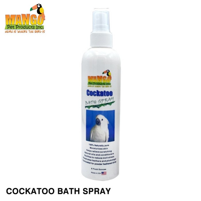 Mango Pet Cockatoo Bath Spray mandi burung kakaktua molucan triton 8oz