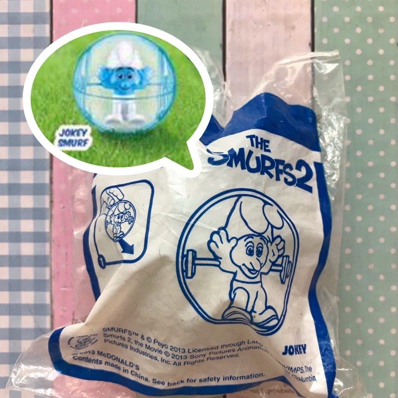 Mainan Happy Meal McD Toys The Smurfs McDonald Toy baru new segel Smurf