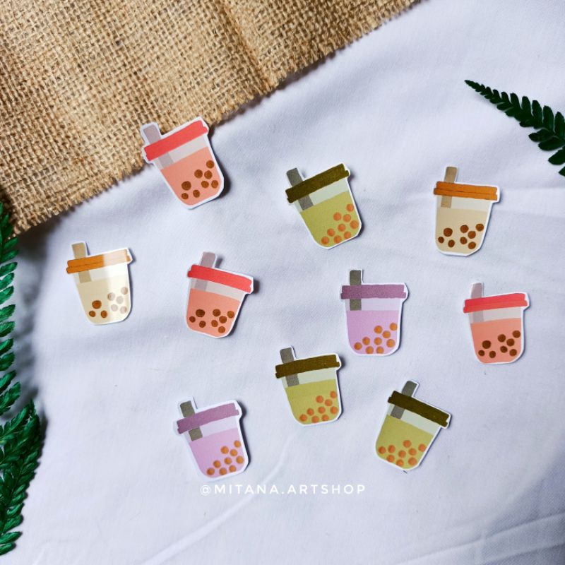 Boba stickers/among us stickers/food stickers/drink stickers/cactus stickers/milk stickers