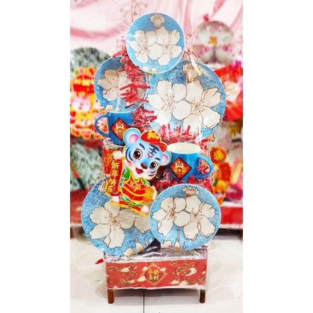hampers parcel Medan Imlek CNY exclusive piring porslen kristal