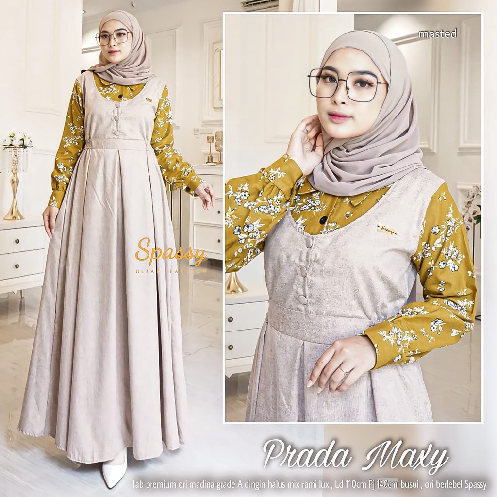SPASSY DRESS MUSLIM WANITA PRADA MAXY
