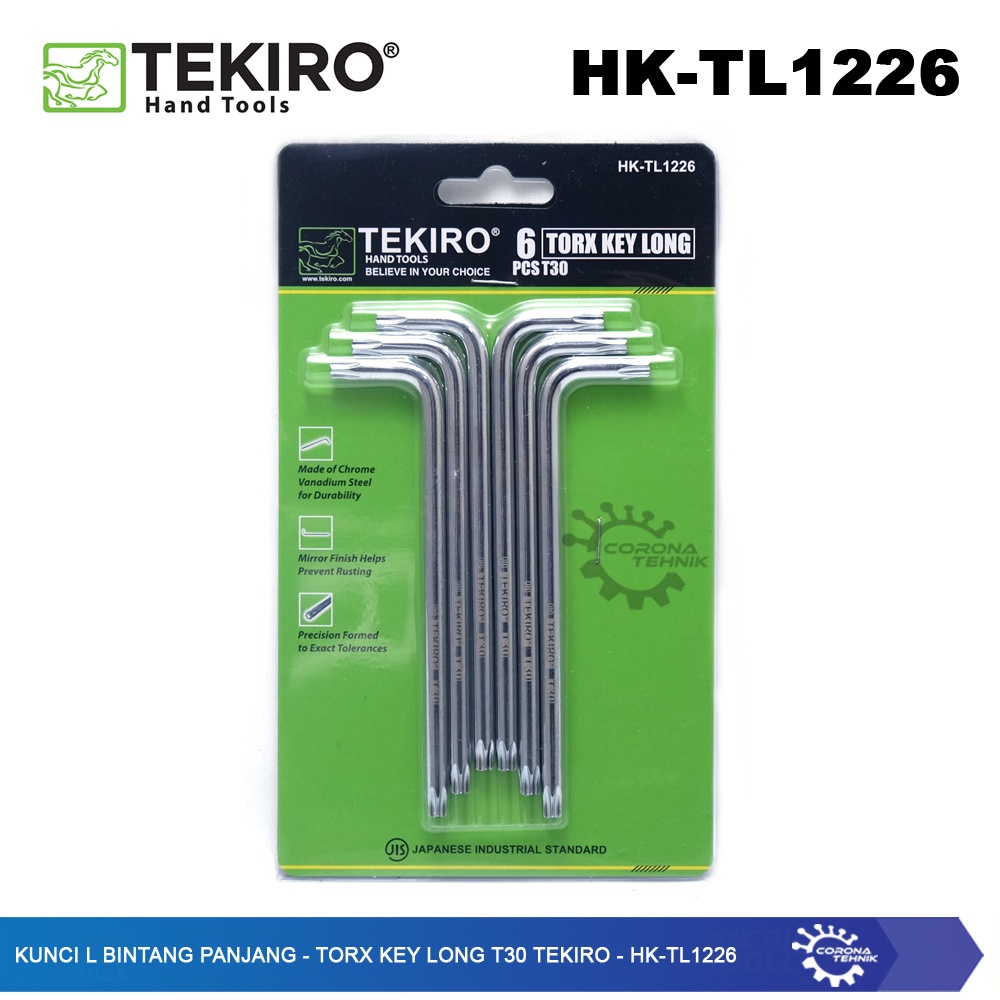 Tekiro - HK-TL1226 - Kunci L Bintang Panjang - Torx Key Long T30