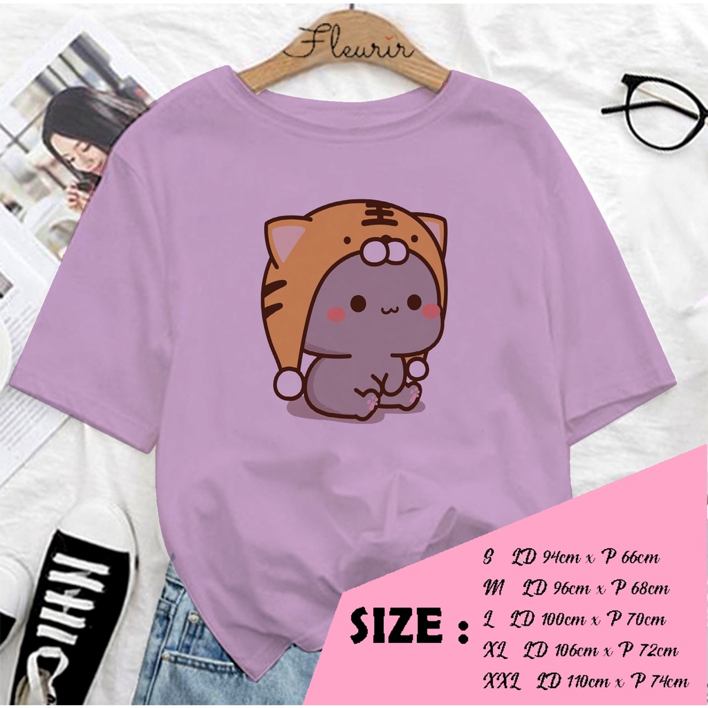 FLEURIR - COD KAOS GOMA CAT WANITA PRIA REMAJA DEWASA UNISEX TSHIRT JUMBO