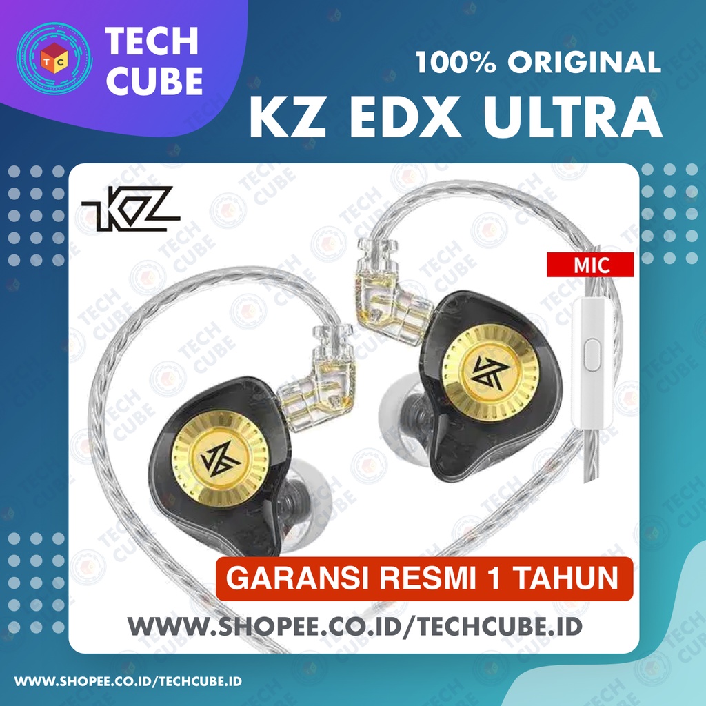 KZ EDX Ultra with Mic Bass Earphone Headset Alt TRN MT1 CCA CRA Pro