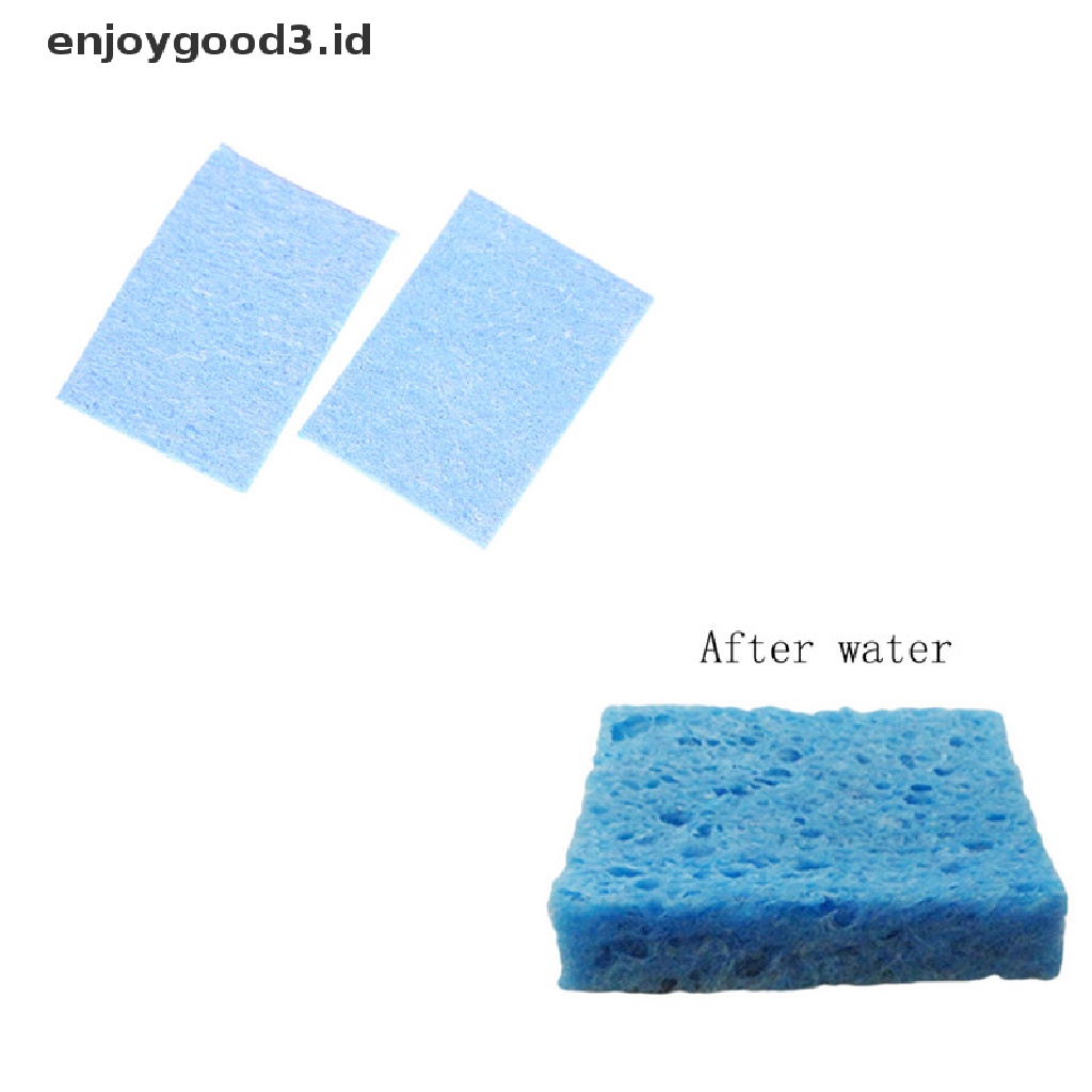 5pcs Pembersih Ujung Besi Solder Warna Biru Ukuran 6cm X 6cm