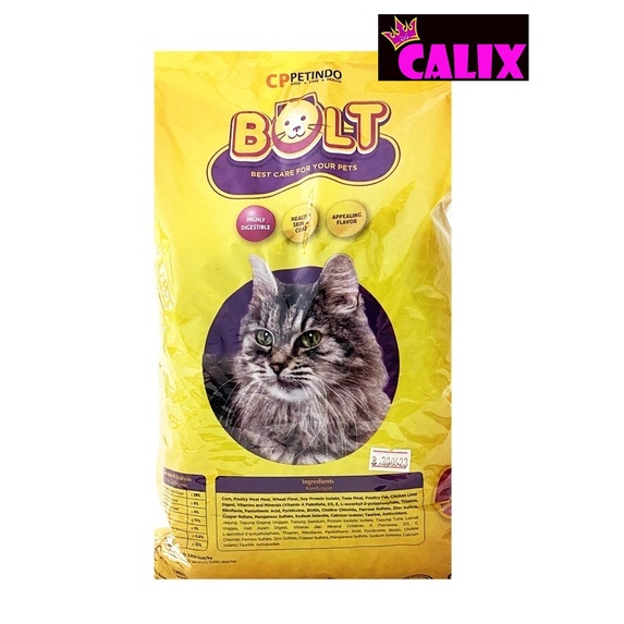 Makanan Kucing BOLT 250Gr Free Vitamin Tuna Ikan Donat Cat Dry Food Pakan Kering Pelet