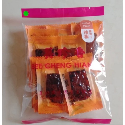 Bee Cheng Hiang Dendeng Babi Vacuum Pork Jerky Chiili Sweet Non Halal Bakwa Shopee Indonesia