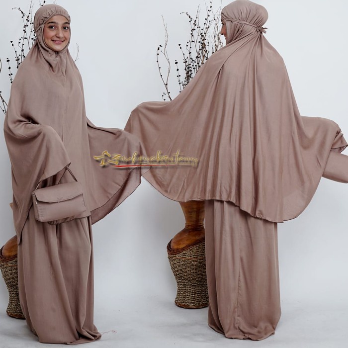 Mukena wanita mukena katun rayon polos - Merah jumbo termurah putih polos Mukena wanita dewasa terla