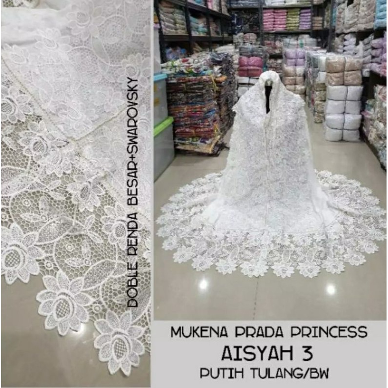 Mukena sutra paris renda