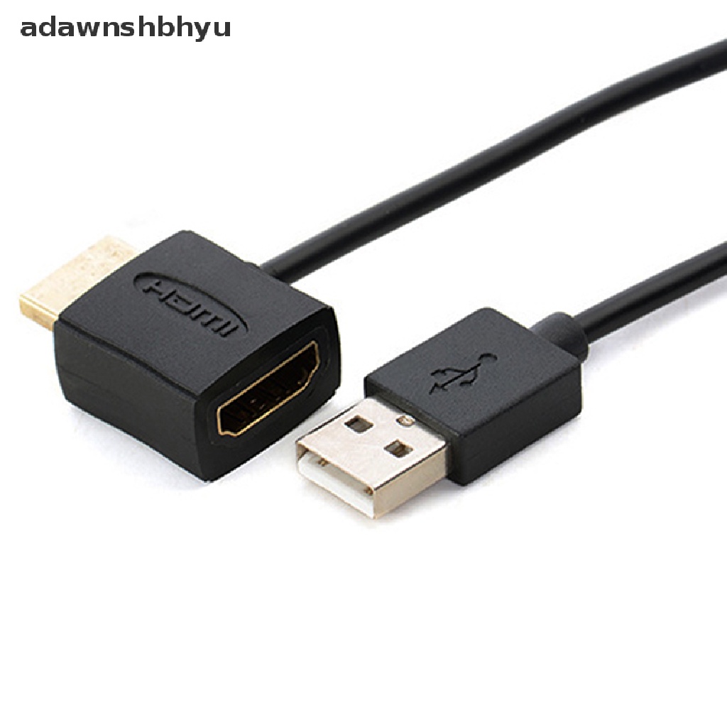 Adawnshbhyu 50cm usb 2.0 hdmi male to female adapter extender Kabel Konektor power