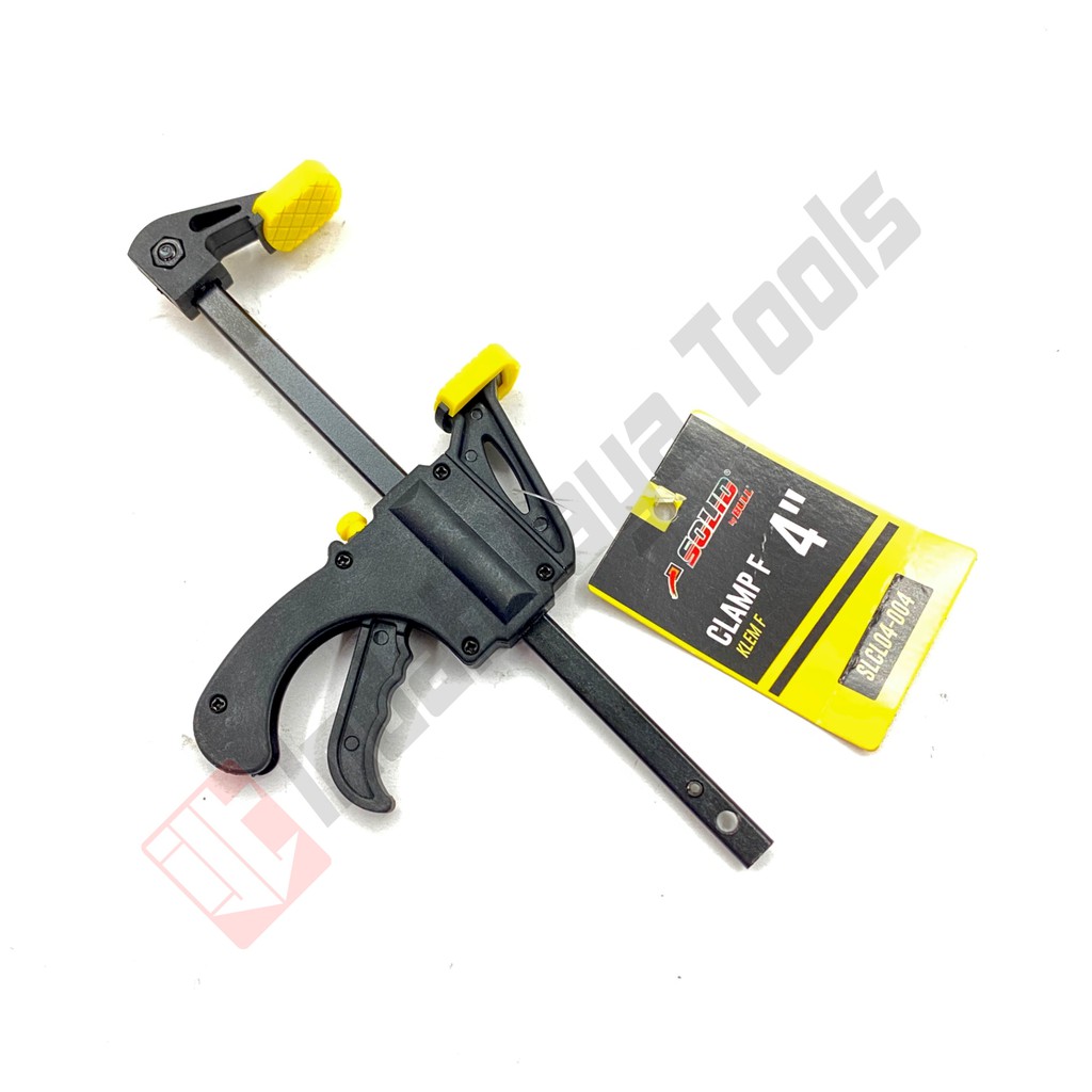 SOLID Klem F Quick Release 4 Inch 10 cm  - F Clamp Bar Rachet Trigger