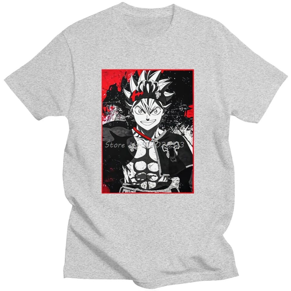 Kaos Asta Anime Black Clover Pria (S-3XL) Wibu Japan Manga Kaos Anime Black Clover Asta Nero Sword Black Bull Kaos Pria Distro Keren Terbaru Cowok Baju Black Clover Asta Black Bull Baju Anime Oversize Pria Jumbo T Shirt Anime Waifu Cowo Asta Black Clover