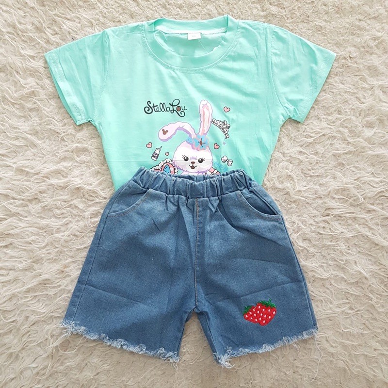 Baju bayi IMPORT Bunny Jeans