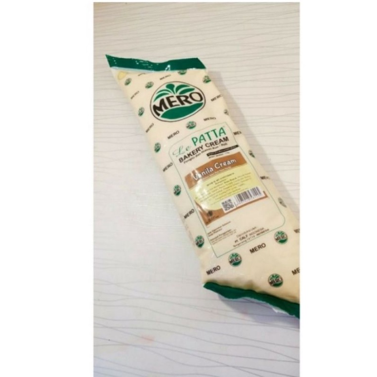 

LEPATTA MERO VANILLA CREAM 1KG, PENGISI DAN HIASAN KUE/ROTI