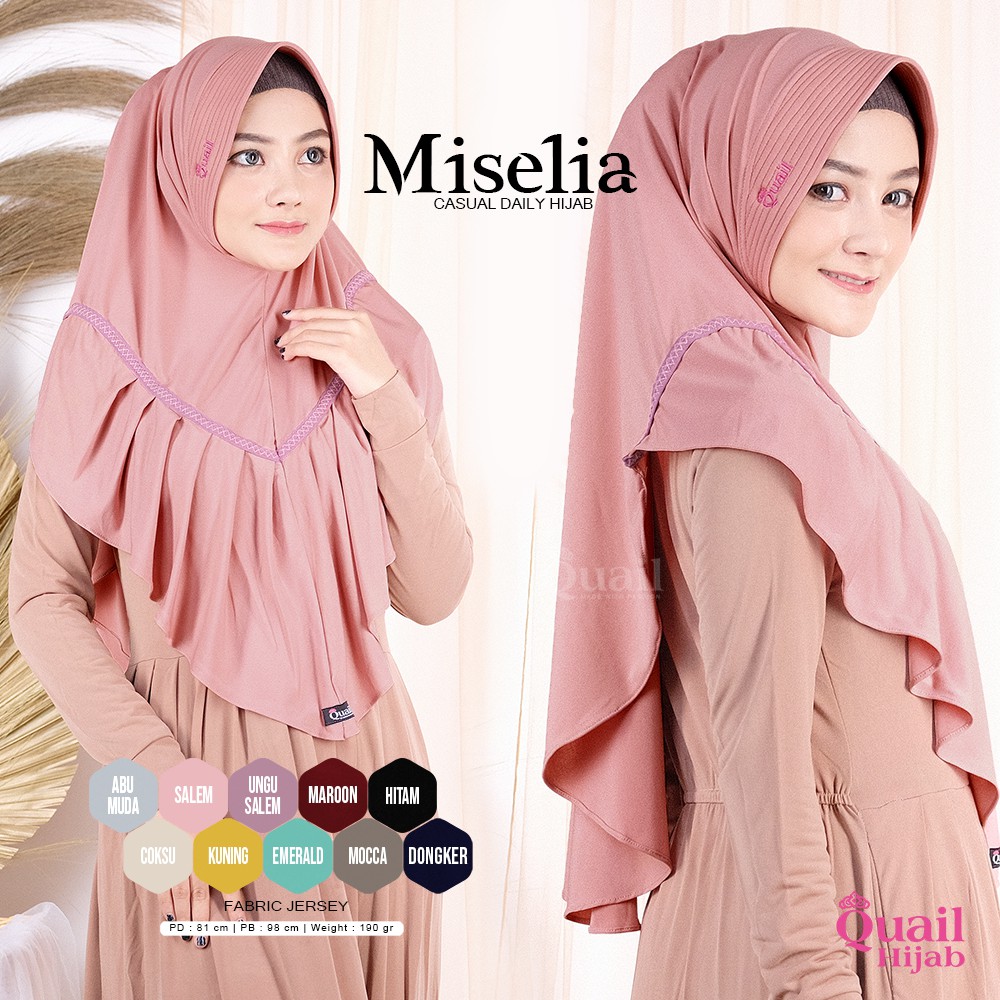 MISELIA QUAIL HIJAB INSTAN | PREMIUM JILBAB ORI QUAIL
