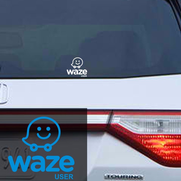Stiker Mobil Waze User Cutting Sticker Kaca GPS Map Car Window 11cm