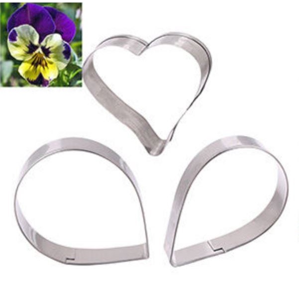 Stainless Steel Fondant Cutter - Flowers Petal #06 (3pcs)