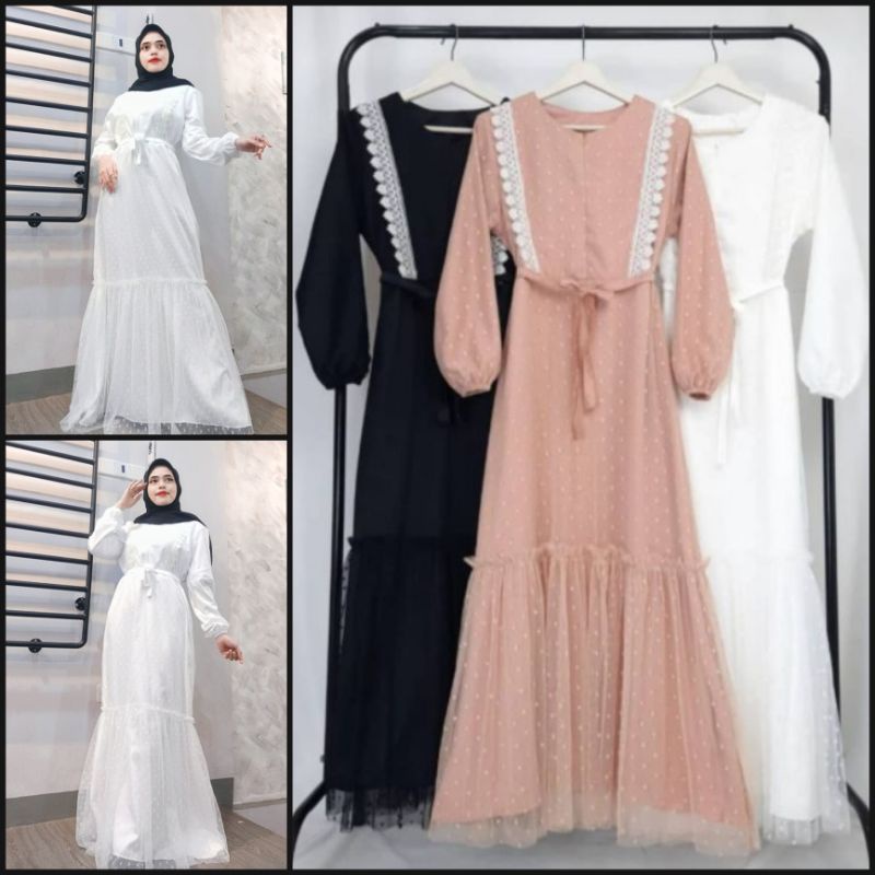 gamis brukat /gamis brukat pesta / Gamis brukat tile