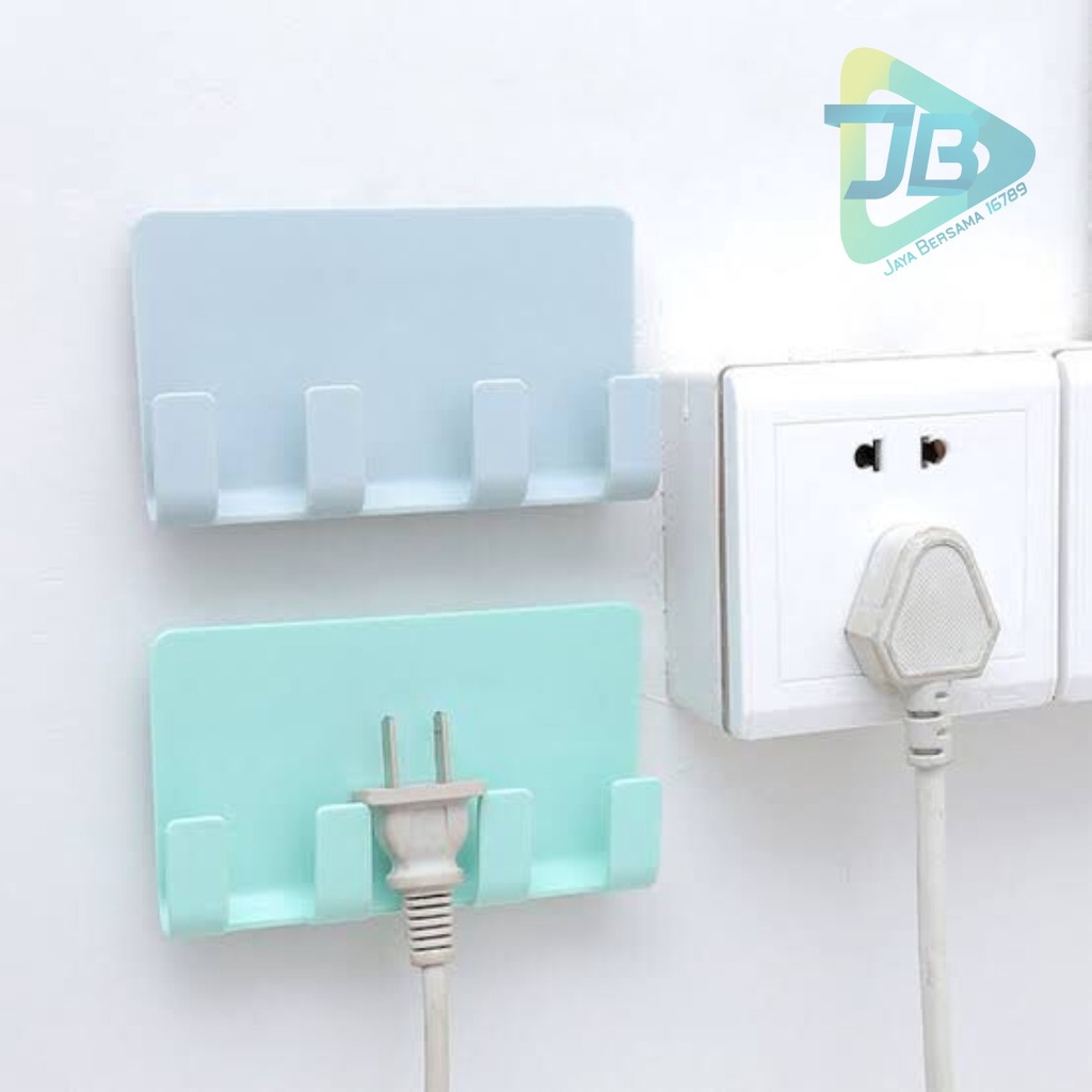 RT108 gantungan hook tempel dapur kamar mandi charger hp 4 kait serbaguna JB5610