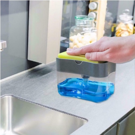 TBOSS Tempat Kotak Sabun Cuci Piring Dispenser Holder Spons Cuci Piring